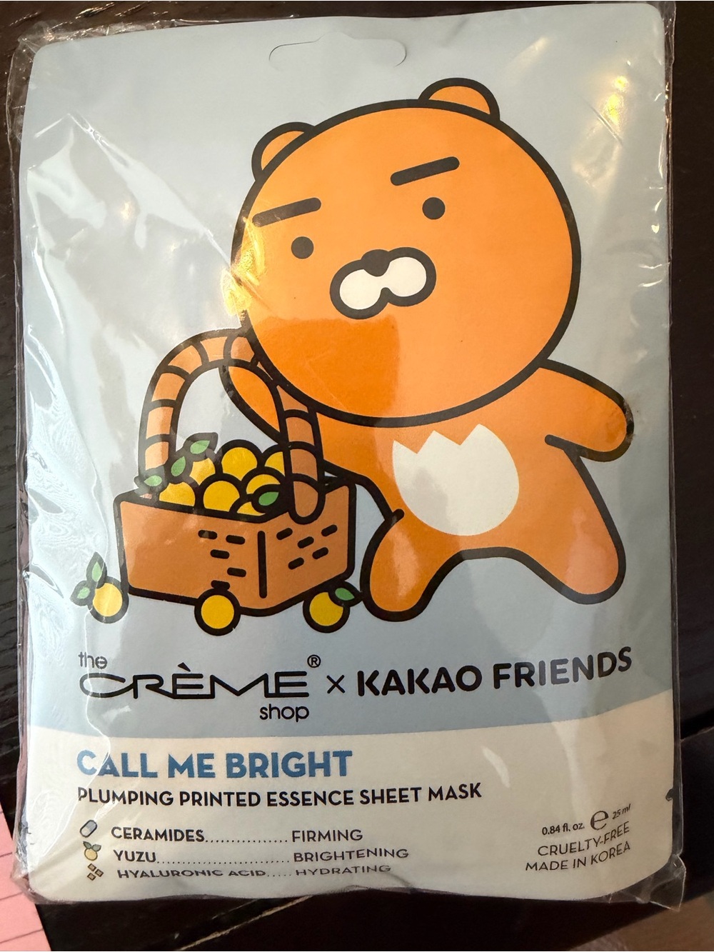 The Crème x Kakao Friends 'Call Me Bright' Sheet Mask 6 Pack